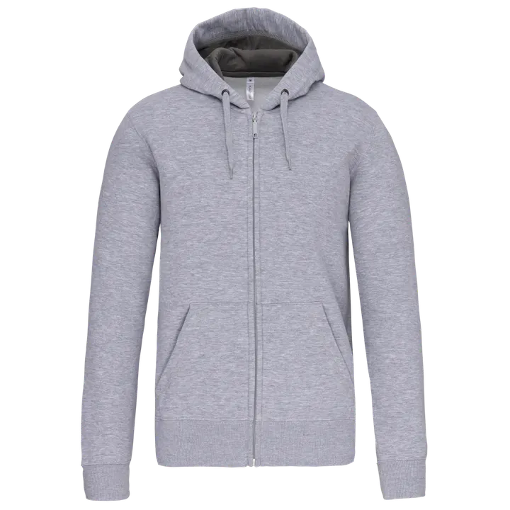 Kapuzensweatshirt mit Reißverschluss Oxford Grey