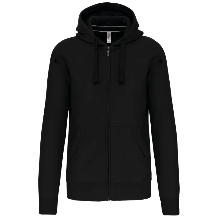 KAPUZENSHIRT MIT REIßVERSCHLUSS Black