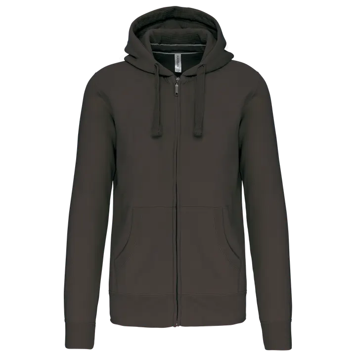 KAPUZENSHIRT MIT REIßVERSCHLUSS Dark Grey