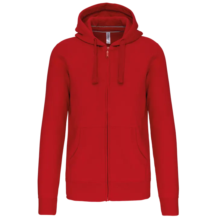 KAPUZENSHIRT MIT REIßVERSCHLUSS Red