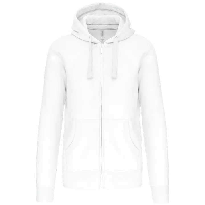 KAPUZENSHIRT MIT REIßVERSCHLUSS White