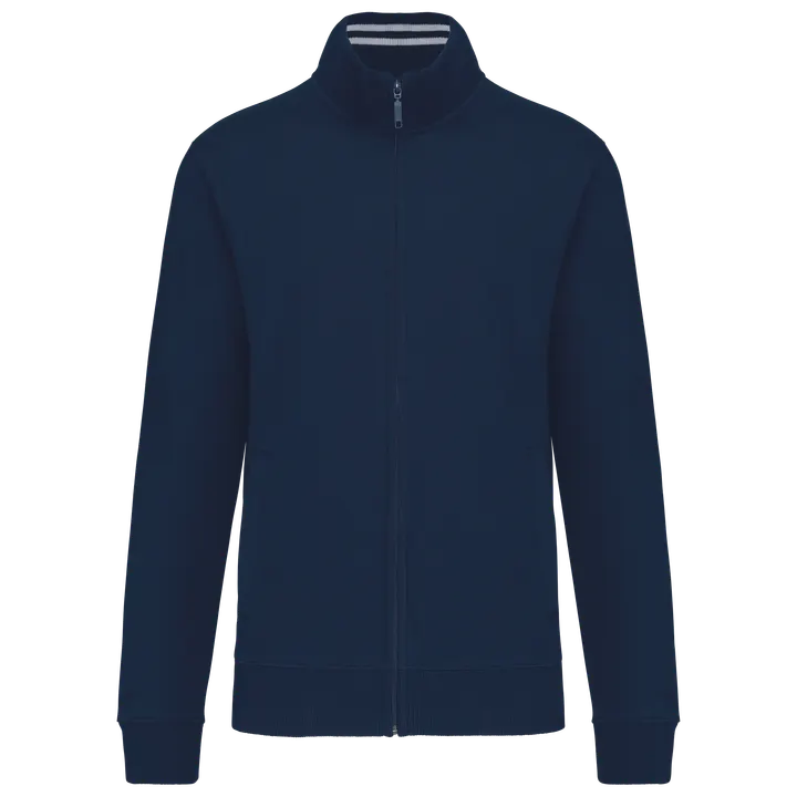 Herren Fleece-Sweater mit Reißverschluss Navy