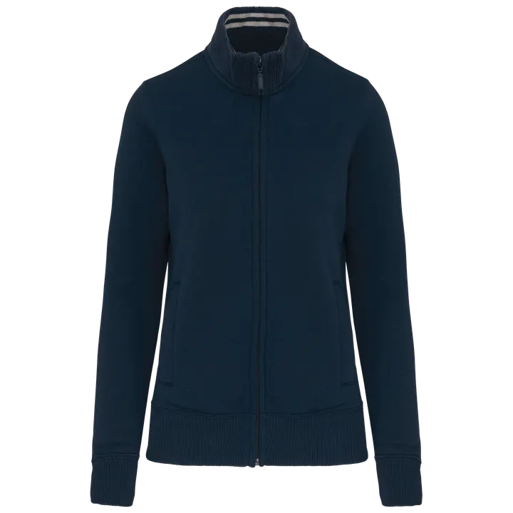 Veste molleton zippée femme Navy