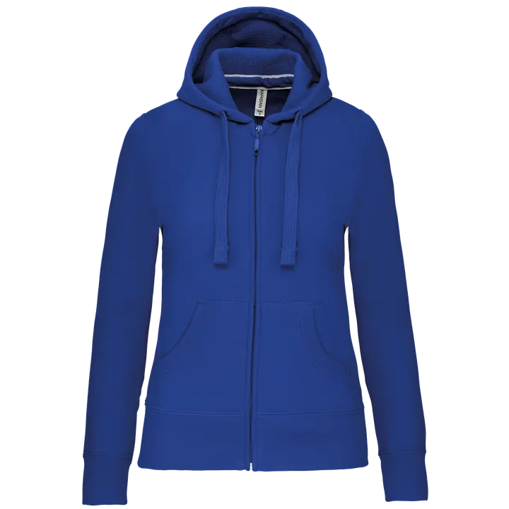 DAMEN KAPUZENSHIRT mit Reißververschluss Light Royal Blue