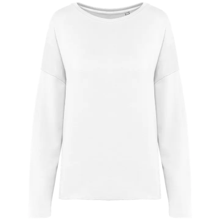 Damen-Sweatshirt "Loose fit" Off White