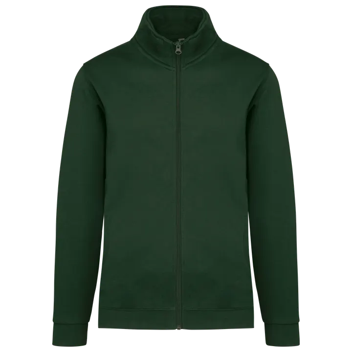 Sweatjacke mit Reißverschluss Forest Green