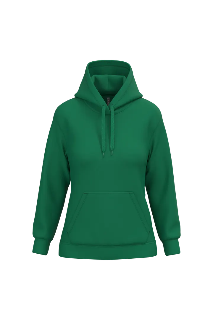 Sweat-shirt capuche femme Kelly Green