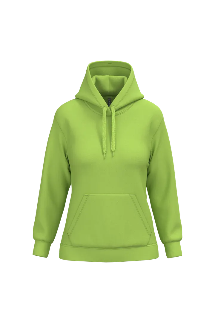 Sweat-shirt capuche femme Lime