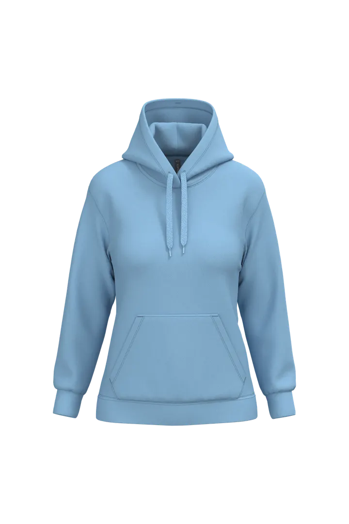 Sweat-shirt capuche femme Sky Blue