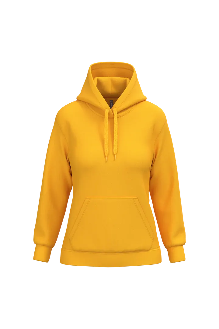 Sweat-shirt capuche femme Yellow