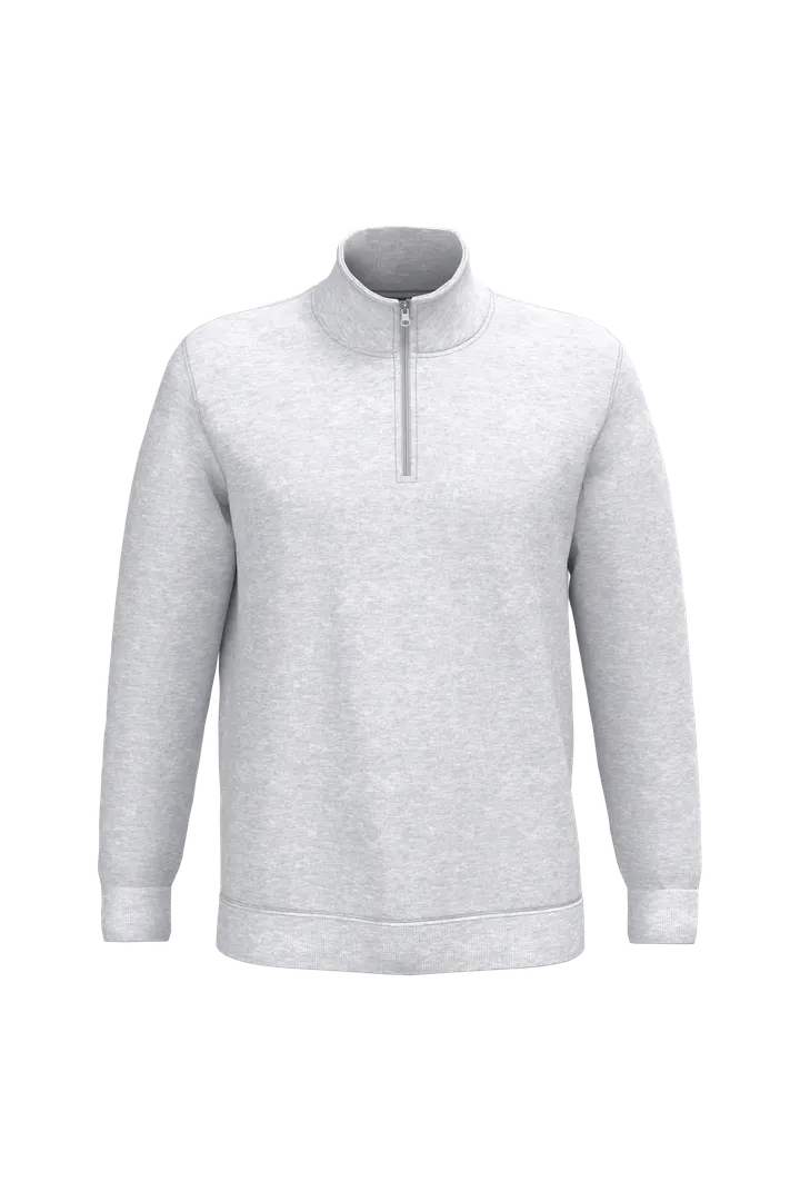 Sweatshirt 1/4-Reißverschluss Ash Heather