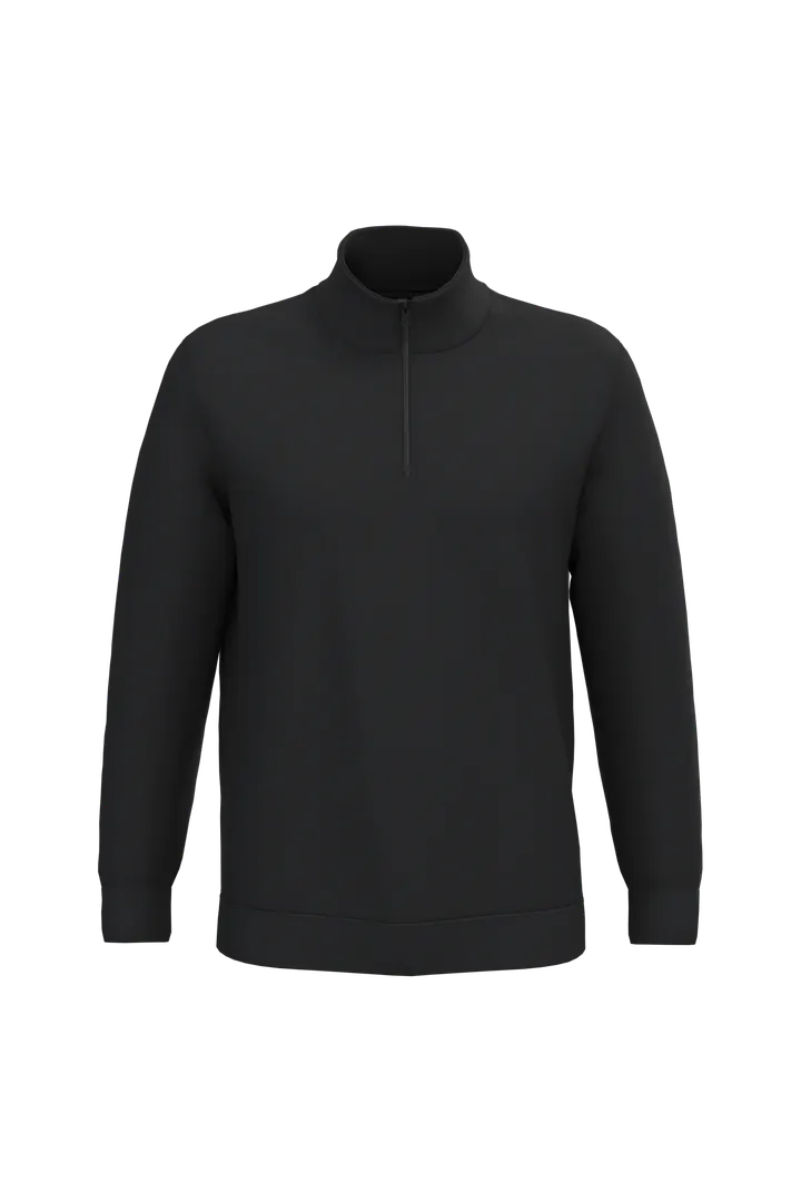 Sweatshirt 1/4-Reißverschluss Black