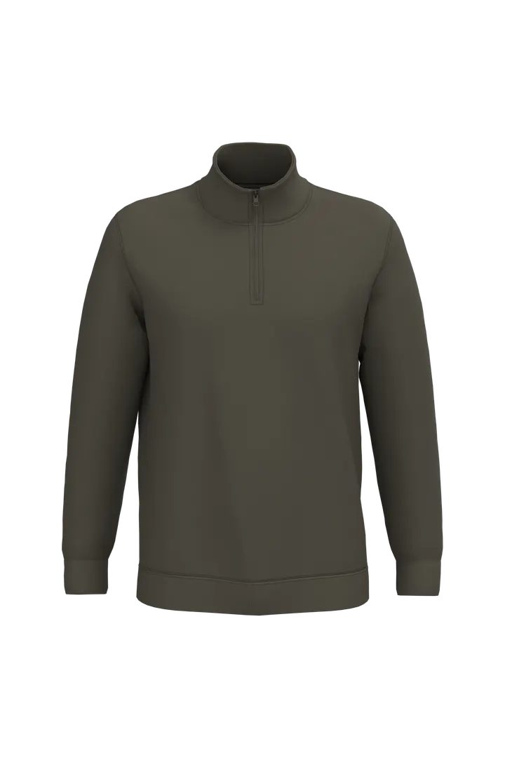 Sweatshirt 1/4-Reißverschluss Dark Khaki