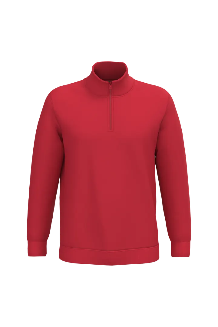 Sweatshirt 1/4-Reißverschluss Red