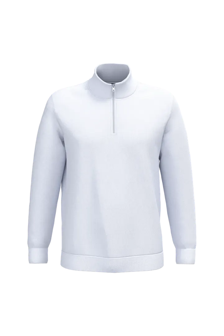 Sweatshirt 1/4-Reißverschluss White