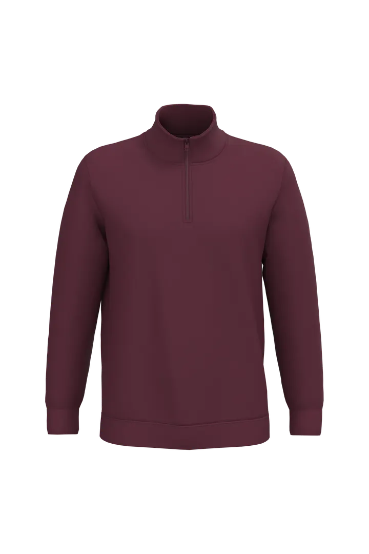 Sweatshirt 1/4-Reißverschluss Wine