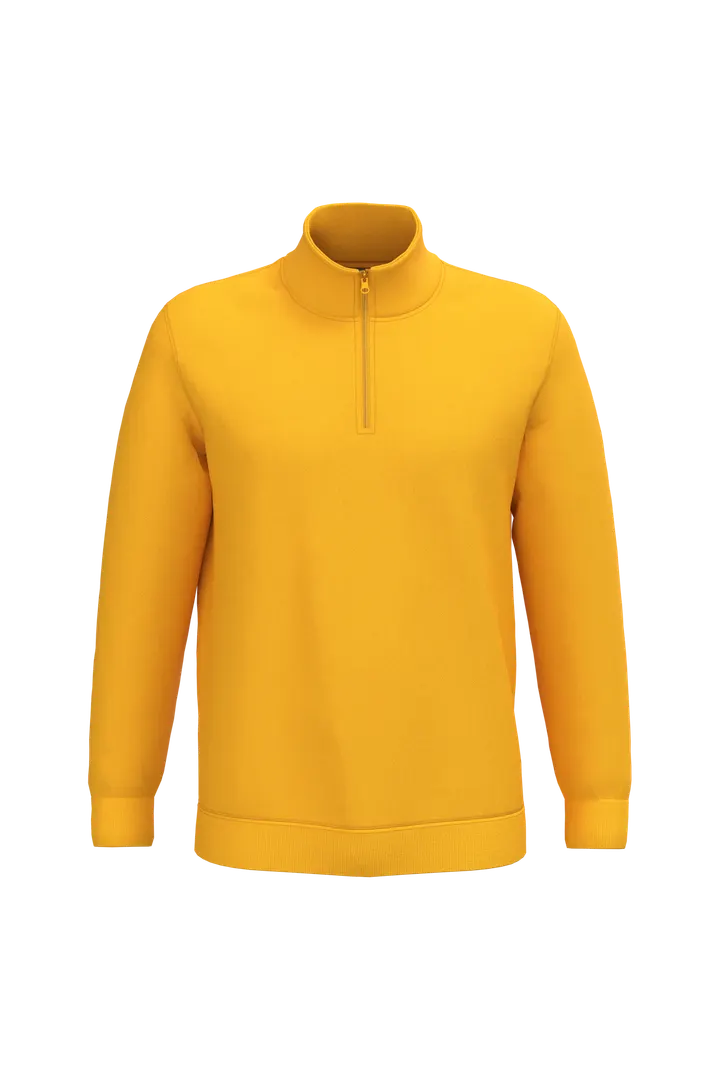 Sweatshirt 1/4-Reißverschluss Yellow