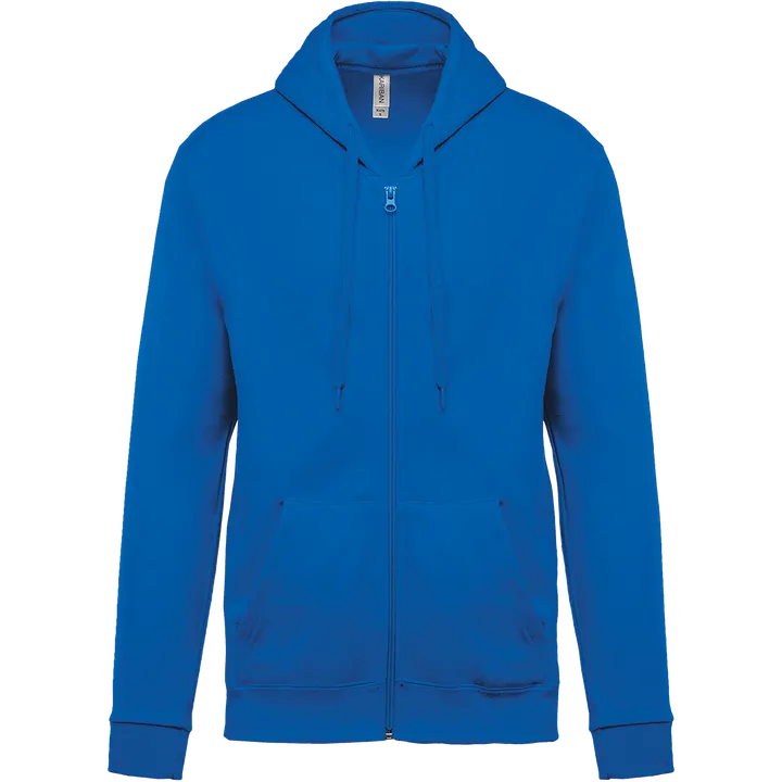 Sweat-shirt zippé capuche unisexe Light Royal Blue