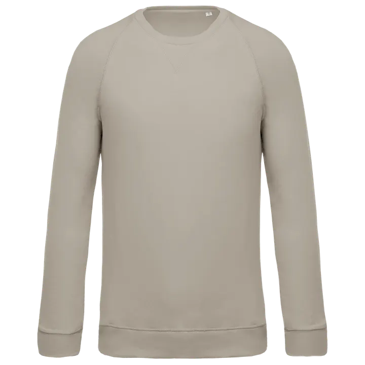 Herren Sweatshirt BIO-BAUMWOLLE Rundhalsausschnitt Raglanärmel Clay