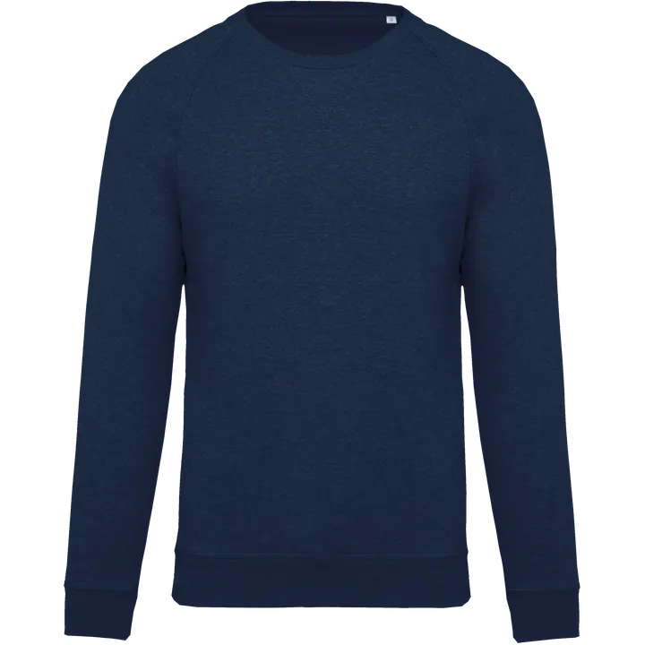 Herren Sweatshirt BIO-BAUMWOLLE Rundhalsausschnitt Raglanärmel French Navy Heather