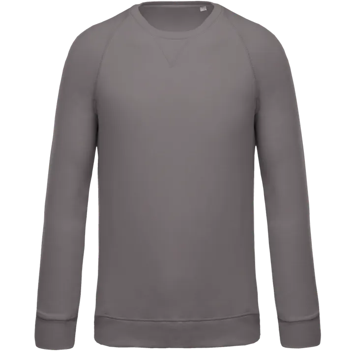 Herren Sweatshirt BIO-BAUMWOLLE Rundhalsausschnitt Raglanärmel Storm Grey