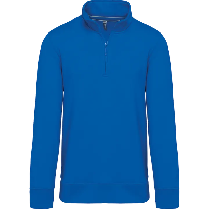 Sweatshirt mit Reißverschlusskragen Light Royal Blue
