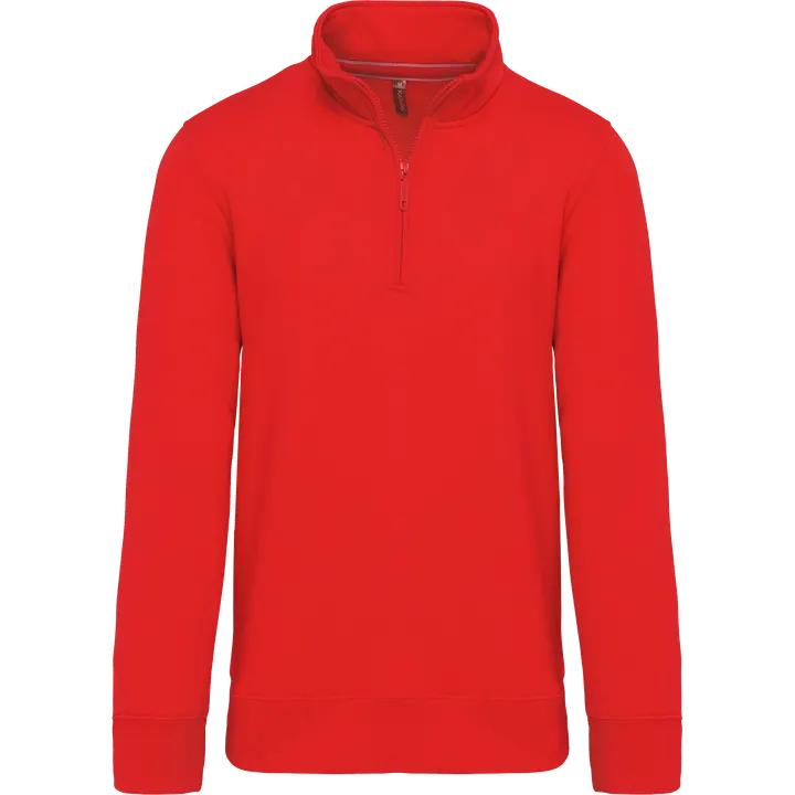 Sweatshirt mit Reißverschlusskragen Red