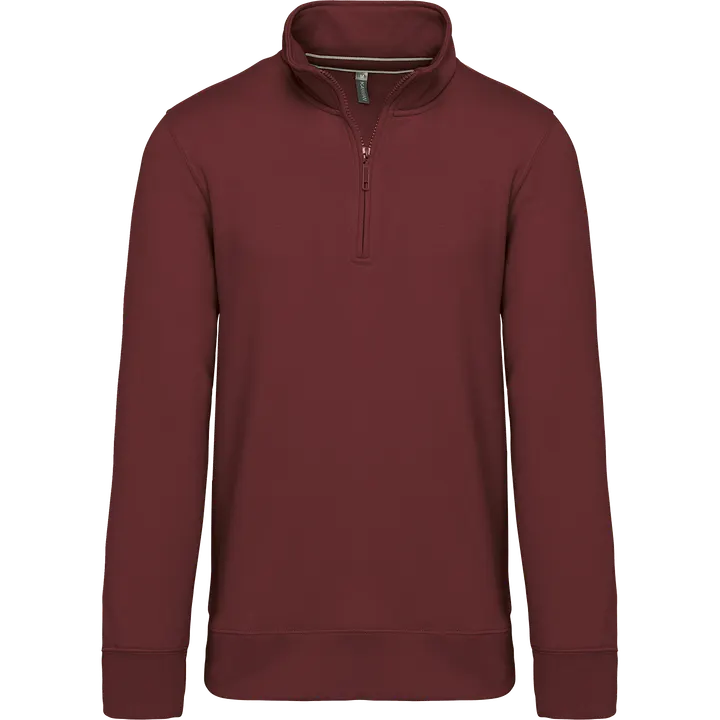 Sweatshirt mit Reißverschlusskragen Wine