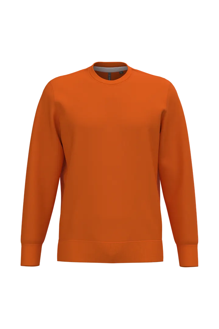 Sweatshirt mit Rundhalsausschnitt Orange