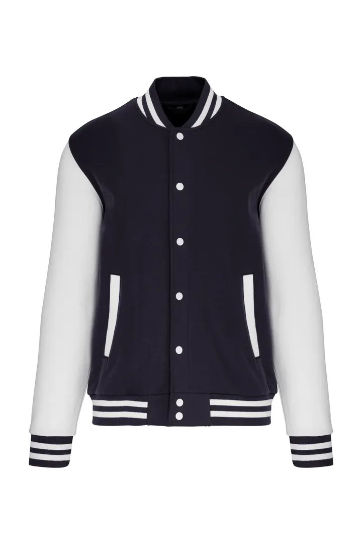 Blouson molleton teddy enfant Navy / White