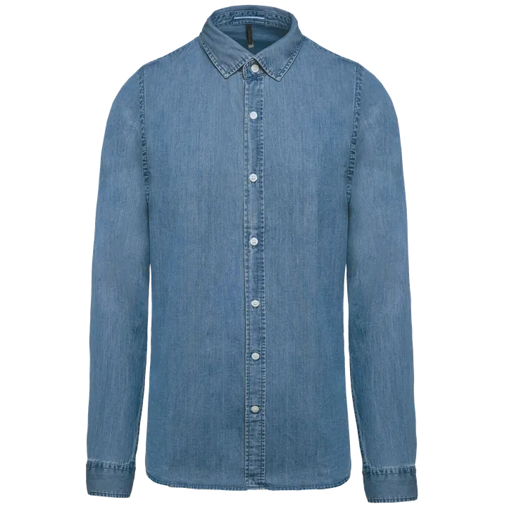 Herren Denimhemd Chambray Blue