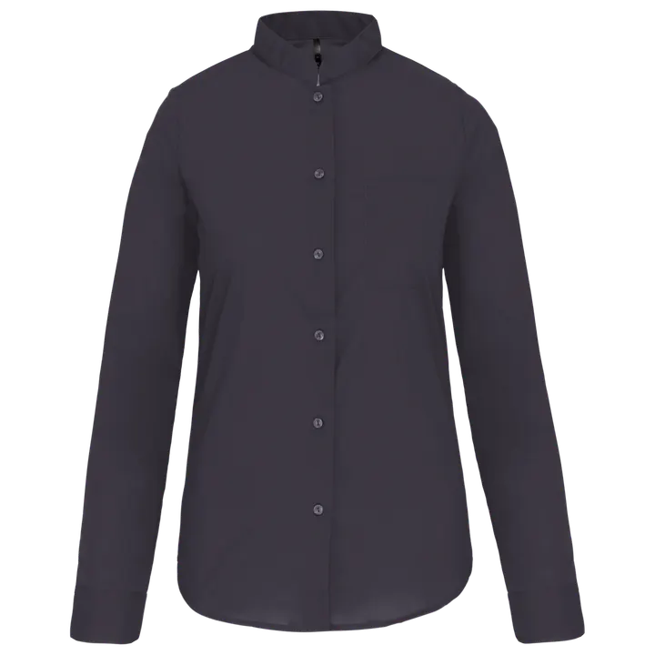 Chemise col mao manches longues femme Zinc