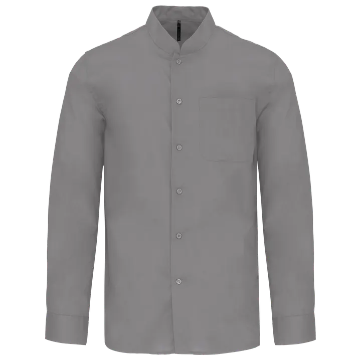 Chemise col mao manches longues Silver