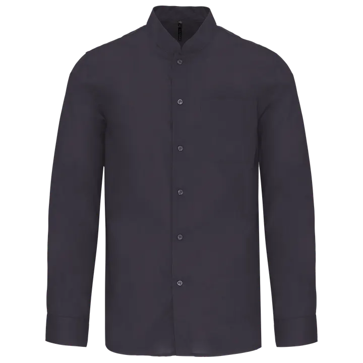 Chemise col mao manches longues Zinc