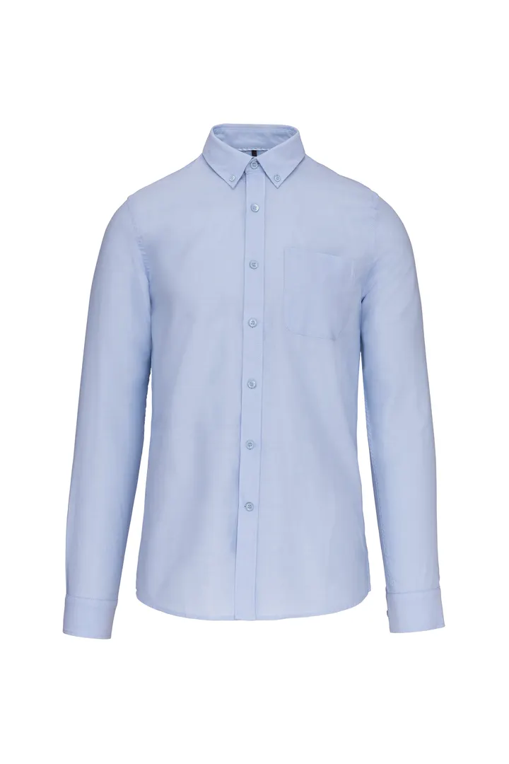 Chemise Oxford lavée manches longues Oxford Blue