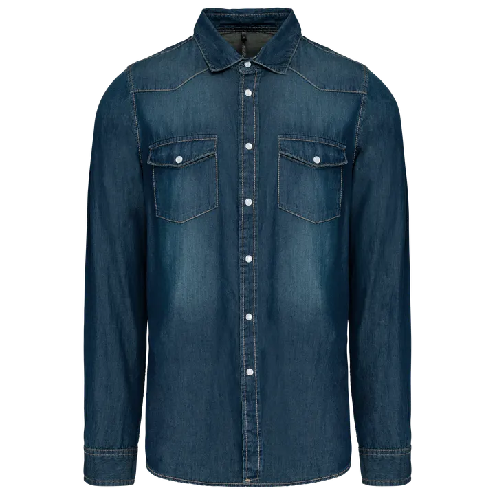 Chemise denim manches longues Blue Jean