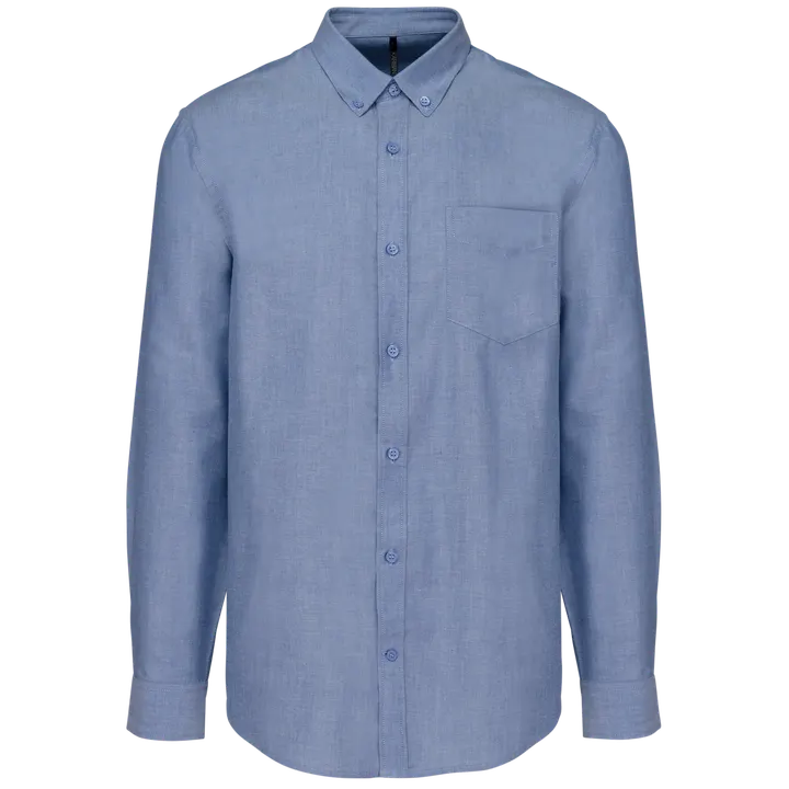 Herren Oxfordhemd Langarm Oxford Cobalt Blue