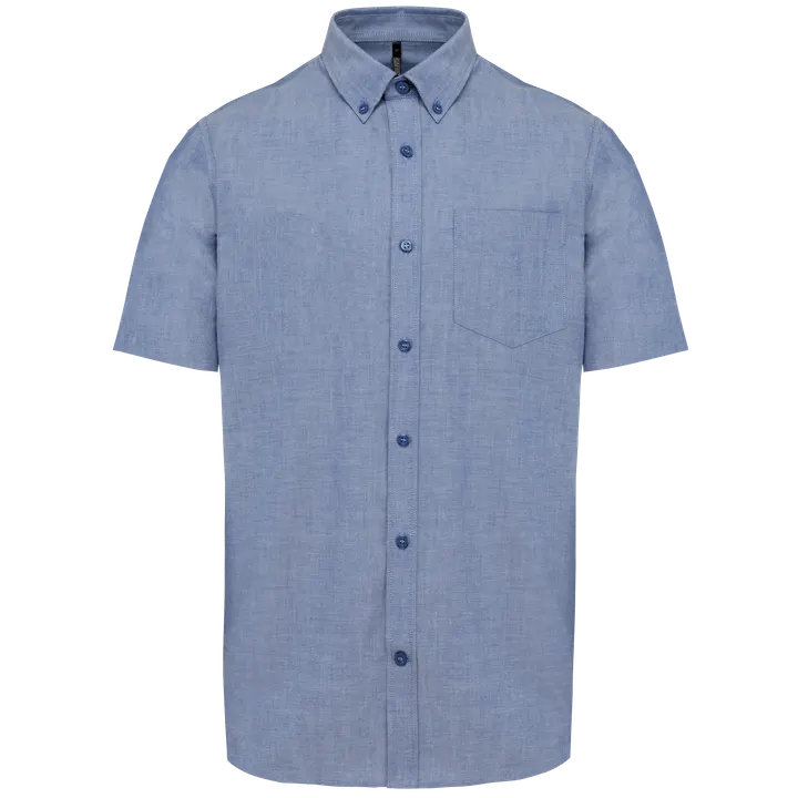 Chemise Oxford manches courtes Oxford Cobalt Blue