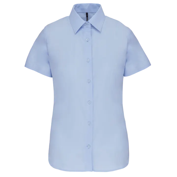 Damen Oxford Kurzarmbluse Oxford Blue