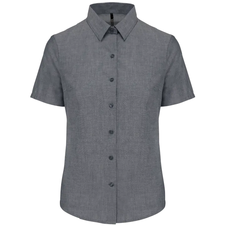 Damen Oxford Kurzarmbluse Oxford Shadow Navy