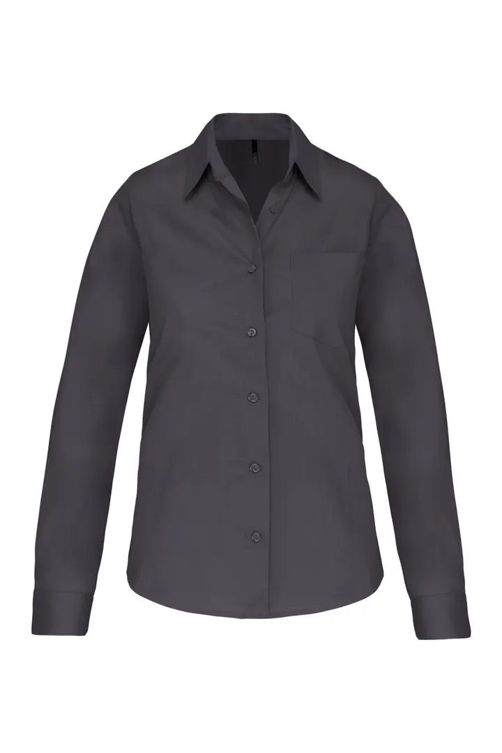Chemise popeline manches longues femme Zinc