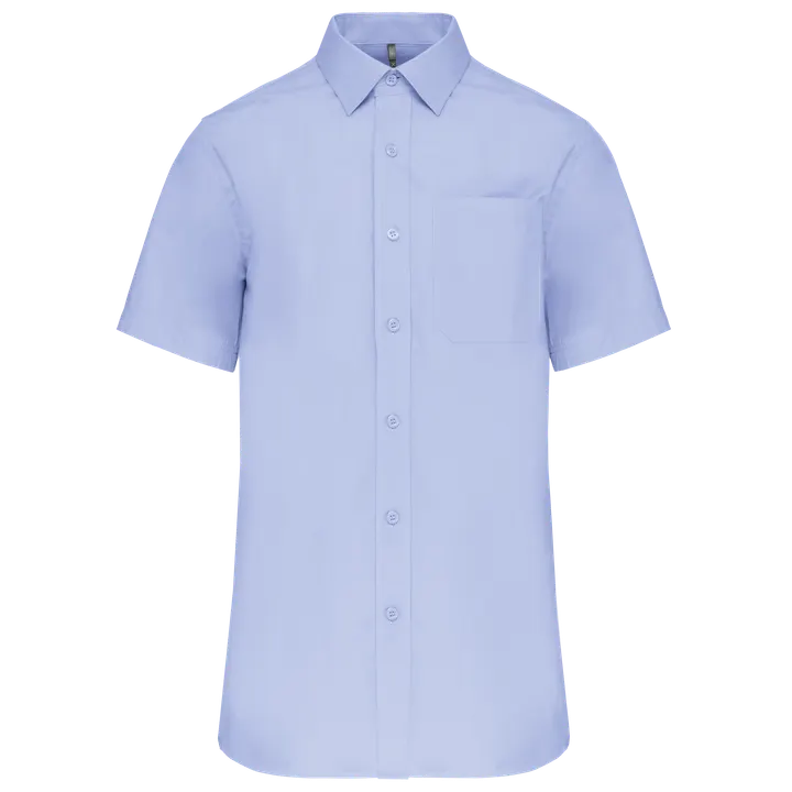 Herren Popelinehemd Kurzarm Bright Sky