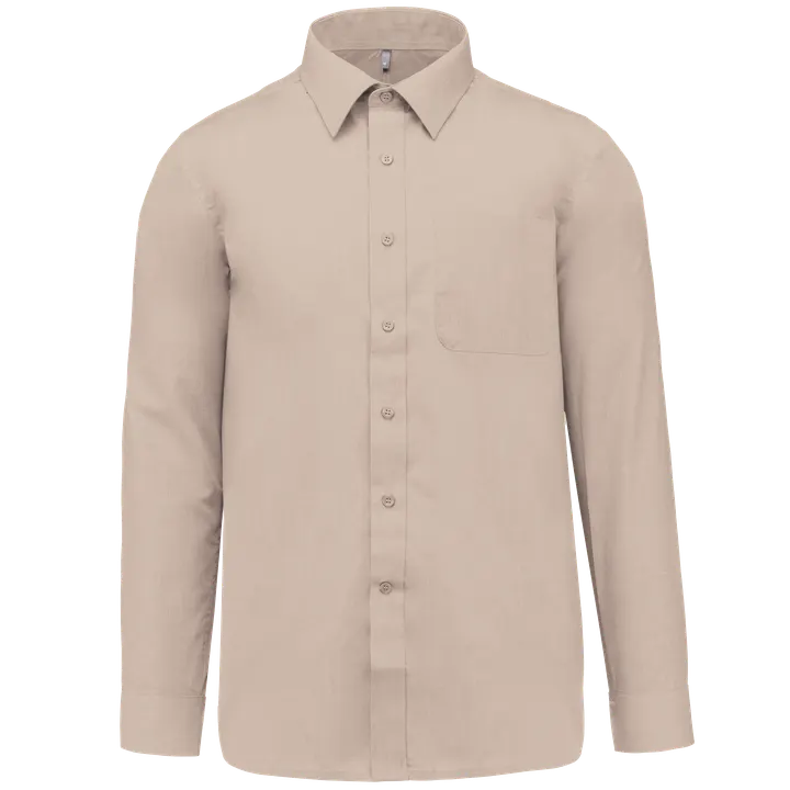 Popeline-Hemd Baumwollpolyester pflegeleicht für Herren Angora