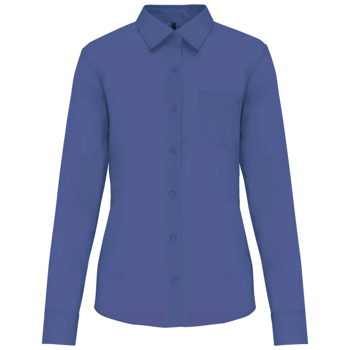 Chemise popeline polycoton entretien facile femme Cobalt Blue