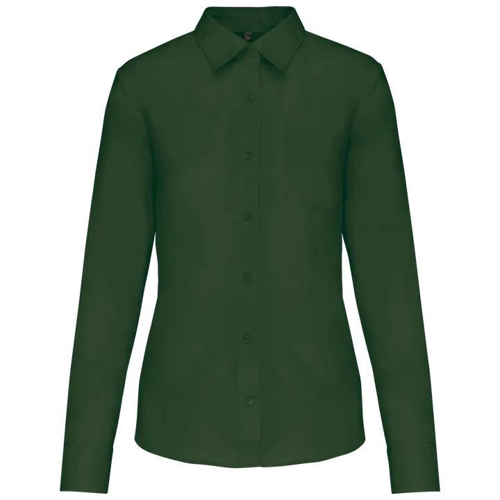 Chemise popeline polycoton entretien facile femme Forest Green