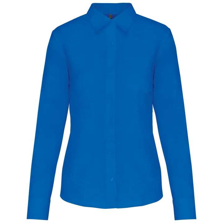 Chemise popeline polycoton entretien facile femme Light Royal Blue