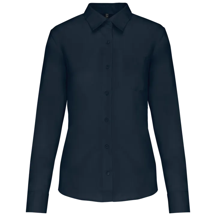 Chemise popeline polycoton entretien facile femme Navy