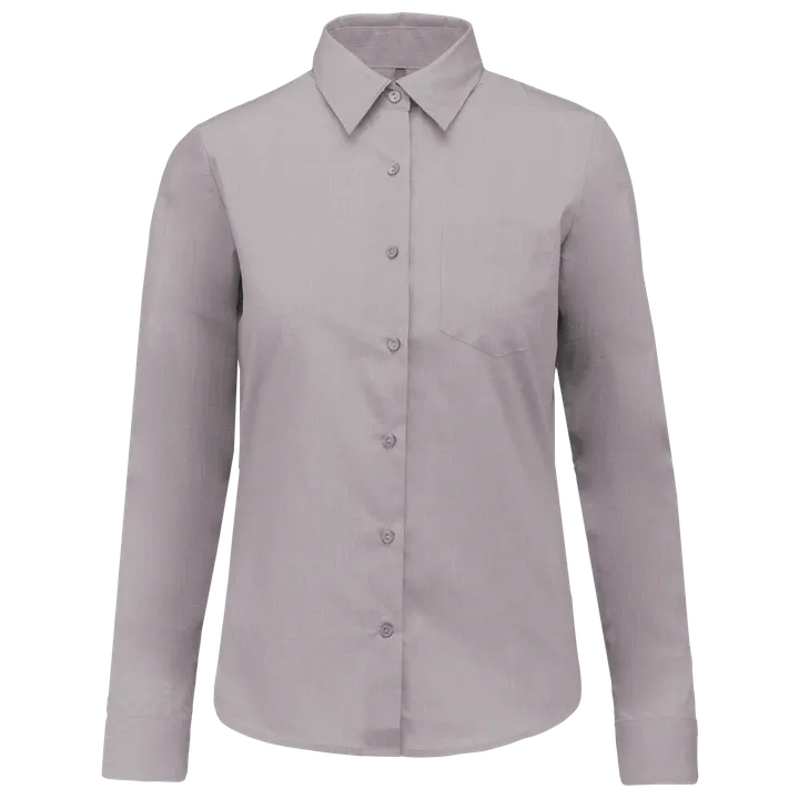 Chemise popeline polycoton entretien facile femme Silver
