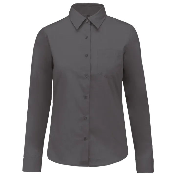 Chemise popeline polycoton entretien facile femme Urban Grey