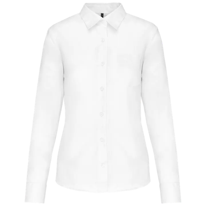 Chemise popeline polycoton entretien facile femme White